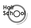 Logo Hair School vetor